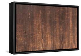 Aged Wooden Textured Background.-elwynn-Framed Stretched Canvas