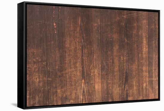 Aged Wooden Textured Background.-elwynn-Framed Stretched Canvas