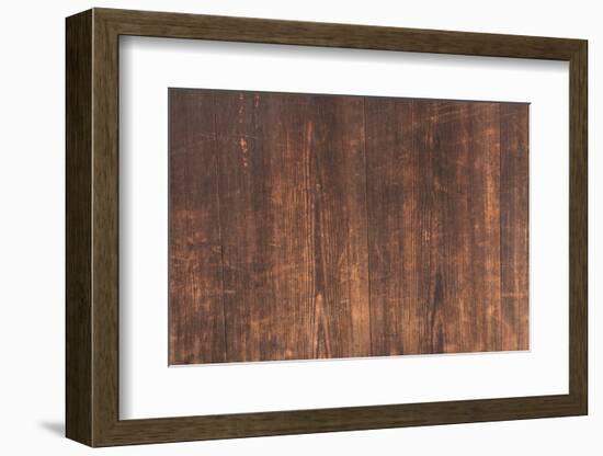 Aged Wooden Textured Background.-elwynn-Framed Photographic Print