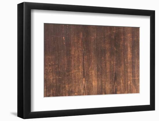 Aged Wooden Textured Background.-elwynn-Framed Photographic Print