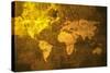 Aged World Map-ilolab-Stretched Canvas