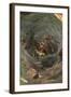 Agelena Labyrinthica, Funnel-Web Spider, Den, Prey, Grasshopper-Harald Kroiss-Framed Photographic Print