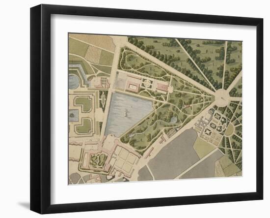 Agence des bâtiments impériaux : planche d'un album représentant le château-null-Framed Giclee Print