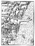 Bird's-Eye View of the Palace of Westminster, London, C1560-Aggas-Giclee Print