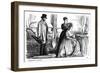 Aggravating Flippancy, 1870-George Du Maurier-Framed Giclee Print