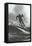 Aggressive Downhill Skier-null-Framed Stretched Canvas