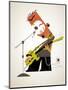 Aggressive rock musician-Harry Briggs-Mounted Premium Giclee Print