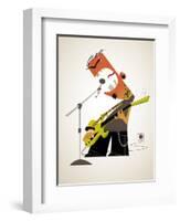 Aggressive rock musician-Harry Briggs-Framed Giclee Print