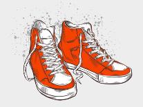 Hand-Drawn Sneakers-aggressor-Art Print