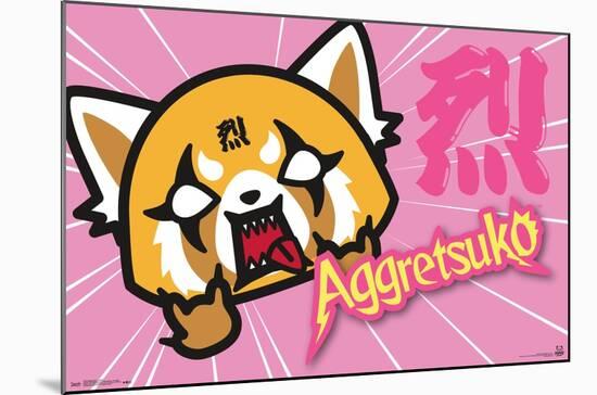 Aggretsuko - Horns-Trends International-Mounted Poster