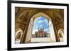 Agha Bozorg Mosque, Inner Courtyard, Kashan, Isfahan Province, Islamic Republic of Iran-G&M Therin-Weise-Framed Photographic Print