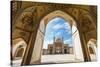 Agha Bozorg Mosque, Inner Courtyard, Kashan, Isfahan Province, Islamic Republic of Iran-G&M Therin-Weise-Stretched Canvas