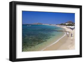 Agia Anna Beach, Island of Naxos, Cyclades, Greece-null-Framed Art Print