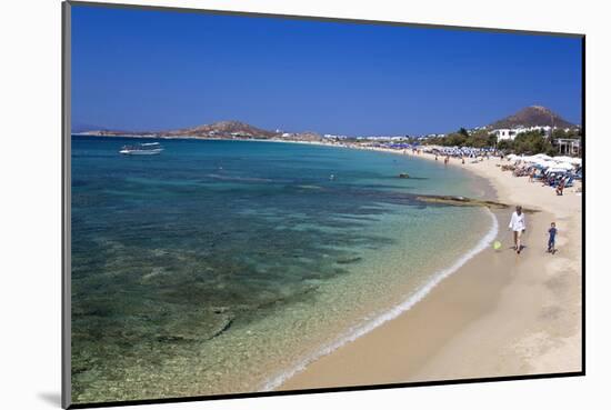 Agia Anna Beach, Island of Naxos, Cyclades, Greece-null-Mounted Art Print