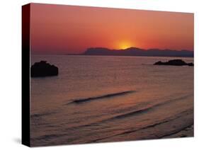 Agia Marina Beach at Dawn, Crete, Greek Islands, Greece, Europe-Jean Brooks-Stretched Canvas