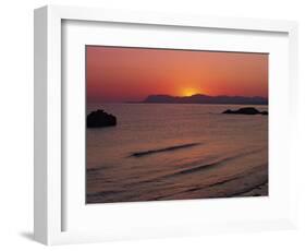 Agia Marina Beach at Dawn, Crete, Greek Islands, Greece, Europe-Jean Brooks-Framed Photographic Print