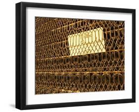 Aging Bottles of Malbec, Bodega Familia Schroeder Winery, Neuquen, Patagonia, Argentina-Per Karlsson-Framed Photographic Print