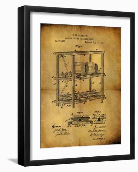 Aging Whiskey 1882-Dan Sproul-Framed Art Print