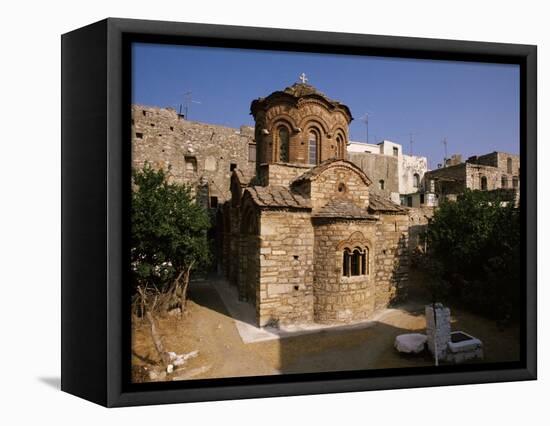 Agioi Apostolo's Church, Dating from the 14th Century, Pyrgi, Chios (Khios), Greek Islands, Greece-David Beatty-Framed Stretched Canvas