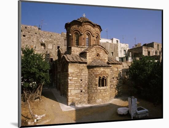 Agioi Apostolo's Church, Dating from the 14th Century, Pyrgi, Chios (Khios), Greek Islands, Greece-David Beatty-Mounted Photographic Print