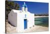 Agios Ioannis Chapel on the Beach of Aliko, Island of Naxos, Cyclades, Greece-null-Stretched Canvas