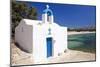 Agios Ioannis Chapel on the Beach of Aliko, Island of Naxos, Cyclades, Greece-null-Mounted Art Print