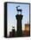 Agios Nikolaos Lighthouse, Mandraki Harbour, Rhodes Town, Rhodes, Greece-Walter Bibikow-Framed Stretched Canvas