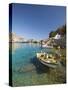 Agios Paulos Church and Fishing Boats, Rhodes, Dodecanese, Greek Islands, Greece, Europe-Sakis Papadopoulos-Stretched Canvas