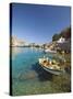 Agios Paulos Church and Fishing Boats, Rhodes, Dodecanese, Greek Islands, Greece, Europe-Sakis Papadopoulos-Stretched Canvas