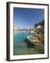 Agios Paulos Church and Fishing Boats, Rhodes, Dodecanese, Greek Islands, Greece, Europe-Sakis Papadopoulos-Framed Photographic Print