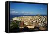 Agios Spyridon Church and Kerkyra City-Tuul-Framed Stretched Canvas