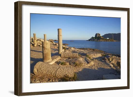 Agios Stefanos Church Ruins, Kefalos Bay, Kos, Dodecanese, Greek Islands, Greece, Europe-null-Framed Photographic Print