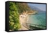 Agios Thomas Beach, Kefalonia, Greece-Peter Thompson-Framed Stretched Canvas