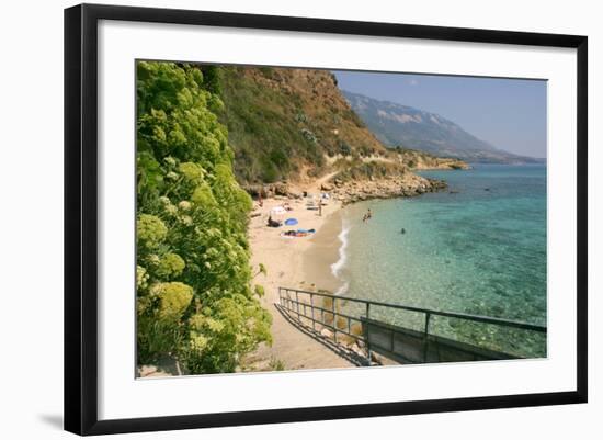 Agios Thomas Beach, Kefalonia, Greece-Peter Thompson-Framed Photographic Print