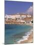 Aglos Stefanos Beach, Mykonos, Greece-Walter Bibikow-Mounted Premium Photographic Print