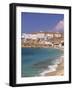 Aglos Stefanos Beach, Mykonos, Greece-Walter Bibikow-Framed Photographic Print