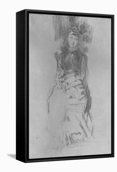 'Agnes', c1875-James Abbott McNeill Whistler-Framed Stretched Canvas