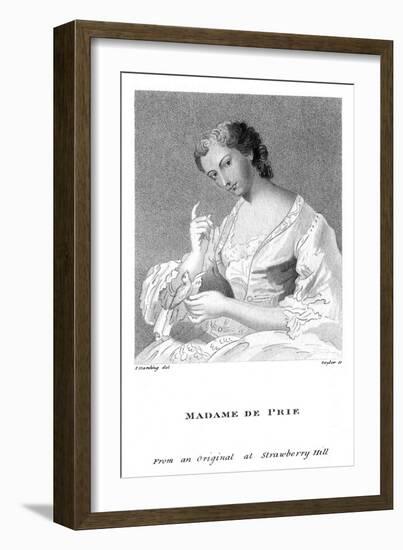 Agnes Marquise de Prie 2-S Harding-Framed Art Print