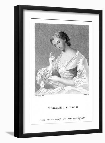 Agnes Marquise de Prie 2-S Harding-Framed Art Print