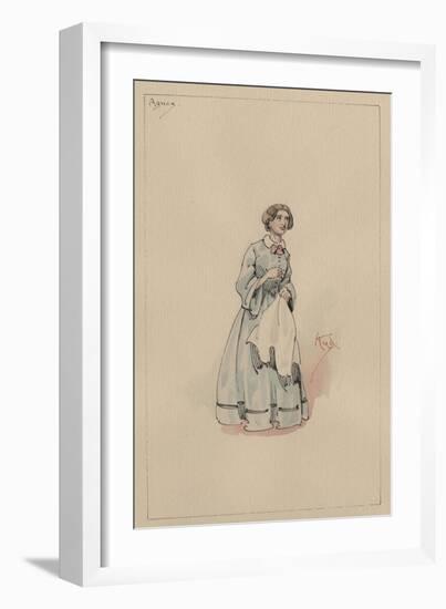 Agnes Wickfield, C.1920s-Joseph Clayton Clarke-Framed Giclee Print