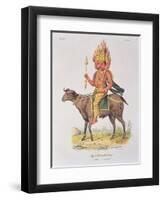 Agni, God of Fire-Louis Thomas Bardel-Framed Premium Giclee Print