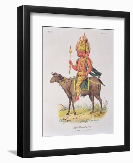 Agni, God of Fire-Louis Thomas Bardel-Framed Premium Giclee Print