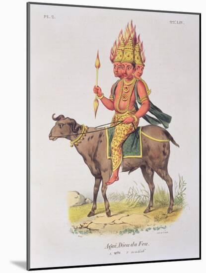 Agni, God of Fire-Louis Thomas Bardel-Mounted Giclee Print