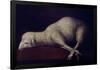 AGNUS DEI - 1636/1640 - O/L 35x52 - SPANISH BAROQUE. FINE ART GALLERY, SAN DIEGO-CALIFORNIA-FRANCISCO DE ZURBARAN-Framed Poster
