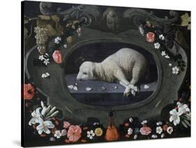 Agnus Dei,1660-1670, Museu de Évora, Portugal-Josefa de Obidos-Stretched Canvas