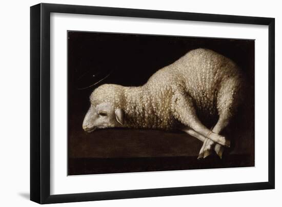 Agnus Dei, C.1635-40-Francisco de Zurbaran-Framed Giclee Print