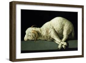 Agnus Dei, circa 1635-40-Francisco de Zurbarán-Framed Giclee Print