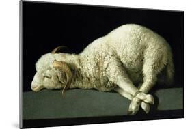 Agnus Dei, circa 1635-40-Francisco de Zurbarán-Mounted Giclee Print