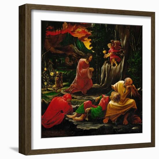 Agony in the Garden of Olives, from the Saint Sebastian Altar, 1518-Albrecht Altdorfer-Framed Giclee Print