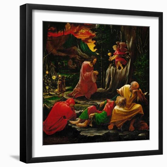 Agony in the Garden of Olives, from the Saint Sebastian Altar, 1518-Albrecht Altdorfer-Framed Giclee Print